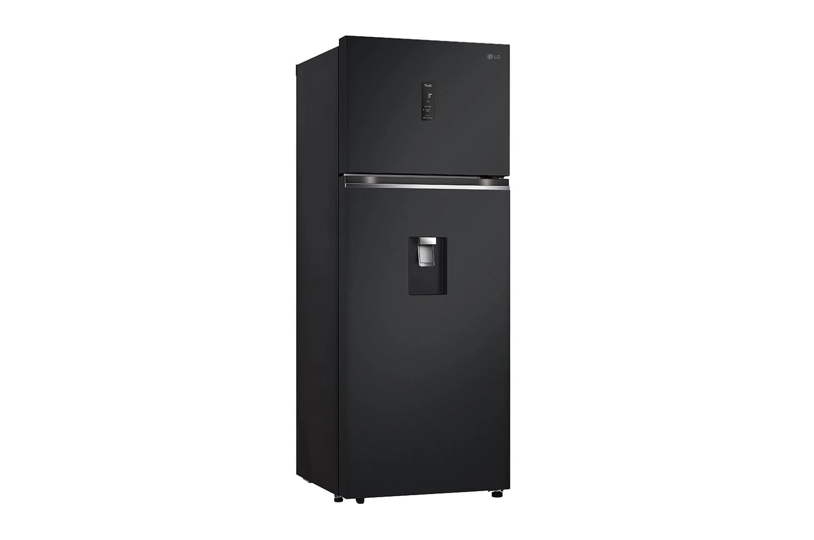 LG 493L Top Freezer Fridge with Water Dispenser & Auto Ice Maker - Essence Matt Black