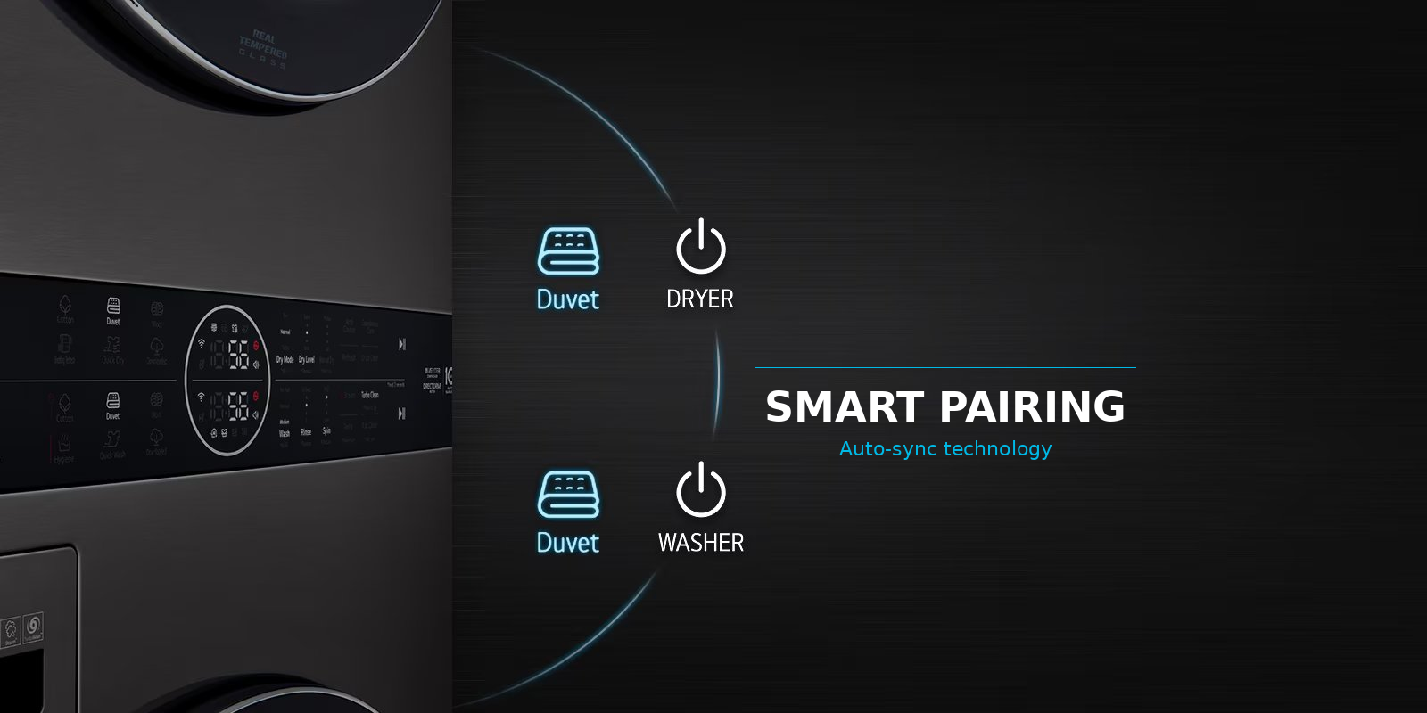 LG Objet WashTower™ 25/20kg All-In-One Stacked Washer Dryer detail 3